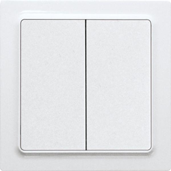 Eltako Funk-Taster F4T55EB-wg 4-Kanal E-Design reinweiß gl