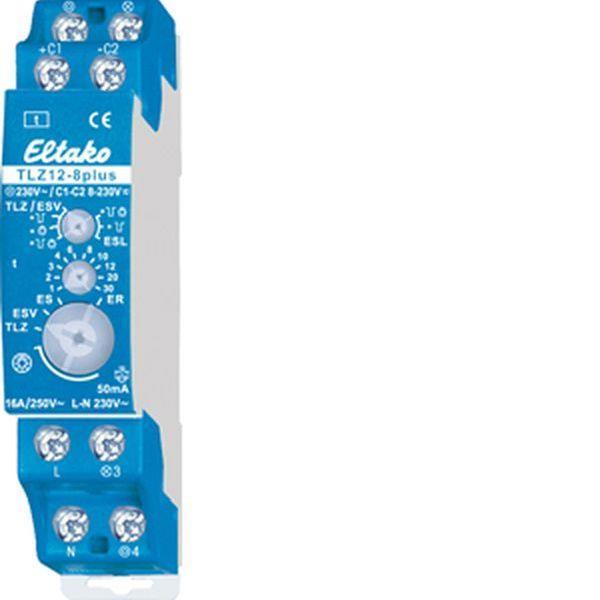 Eltako Treppenlicht-Zeitschalter TLZ12-8plus LED/ESL bis 200W 230V/8.230V