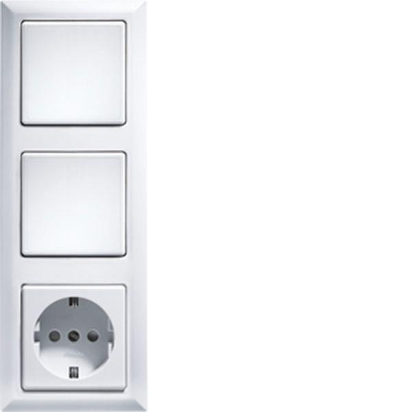 Eltako Rahmen R3-rw 3fach reinweiss