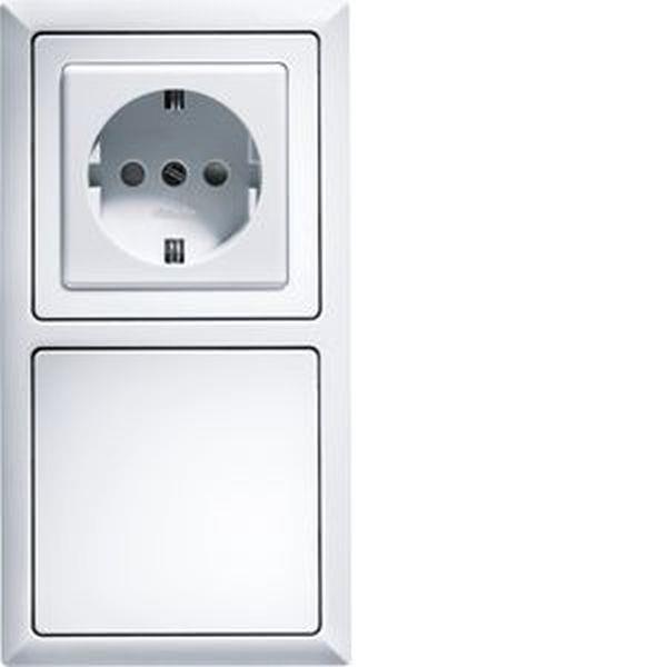 ELTA Flächenrahmen R2F-wg 2fach reinweiss glänzend