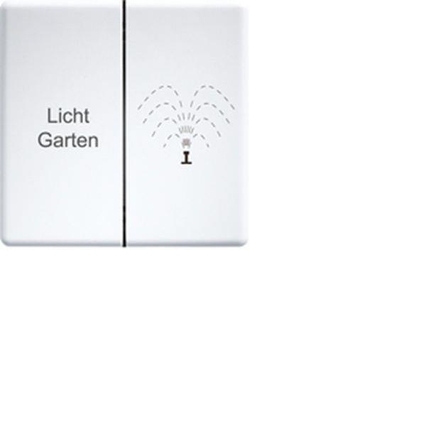 Eltako Doppelwippe DW-B4T55 für Bustaster reinweiß glänzend