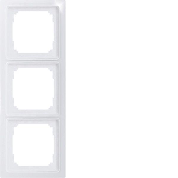 Eltako Abdeckrahmen R3UE55-wg 3-fach 55x55mm reinweiß gl.