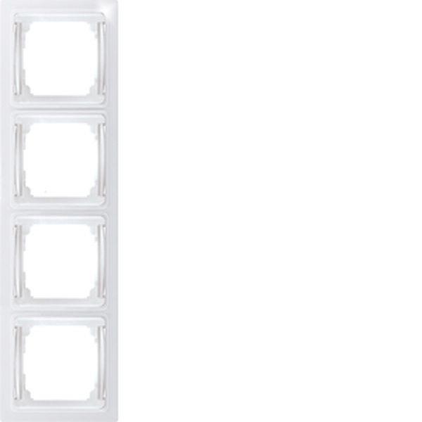 Eltako Abdeckrahmen R4UE55-wg 4-fach 55x55mm reinweiß gl.