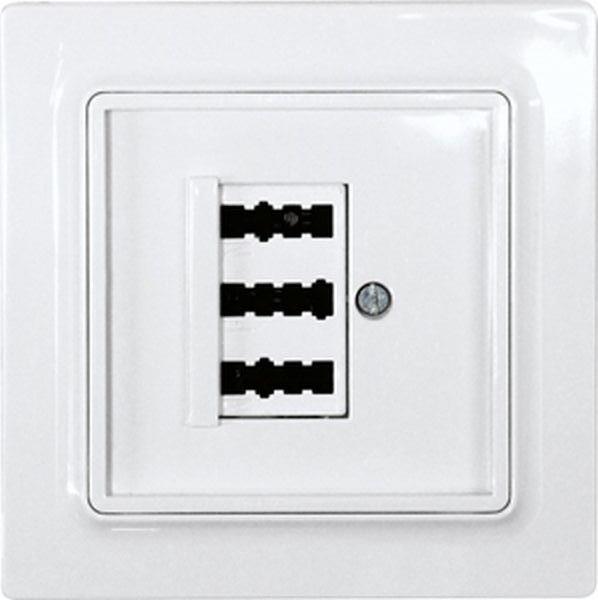 Eltako TAE-Abdeckung 3fach TAE55E/3-wg reinweiss glänzend