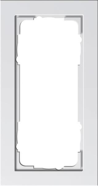 Gira Abdeckrahmen 2f o.M. Gira E2 Reinweiß m