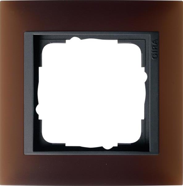 Gira Abdeckrahmen 1f Zwischenrahmen AN Gira Event Opak Dklbraun