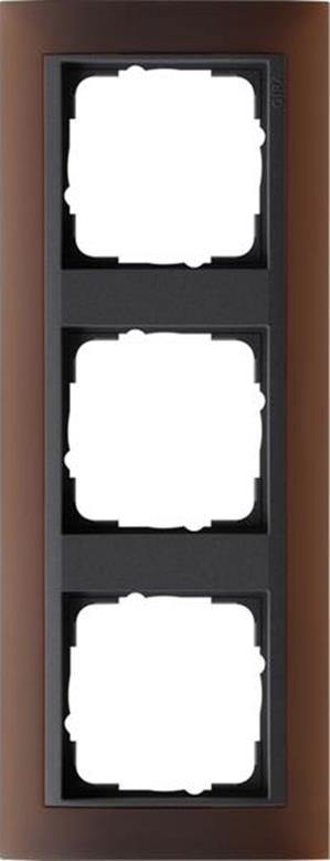 Gira Abdeckrahmen 3f Zwischenrahmen AN Gira Event Opak Dklbraun