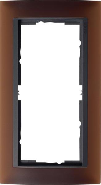 Gira Abdeckrahmen 2f o.M. Zwischenrahmen AN Gira Event Opak Dklbraun