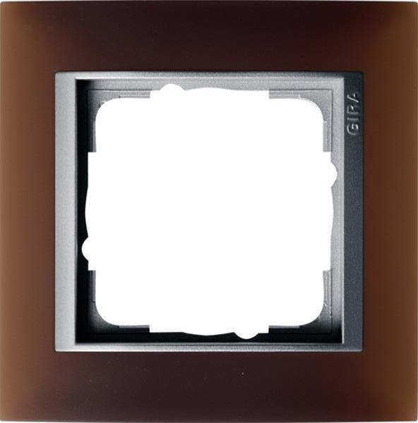 Gira Abdeckrahmen 1f Zwischenrahmen F Alu Gira Event Opak Dklbraun