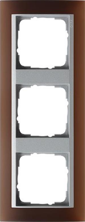 Gira Abdeckrahmen 3f Zwischenrahmen F Alu Gira Event Opak Dklbraun
