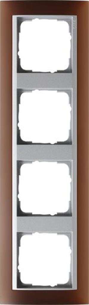 Gira Abdeckrahmen 4f Zwischenrahmen F Alu Gira Event Opak Dklbraun