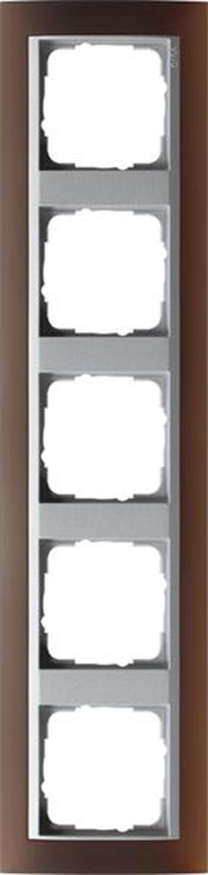 Gira Abdeckrahmen 5f Zwischenrahmen F Alu Gira Event Opak Dklbraun