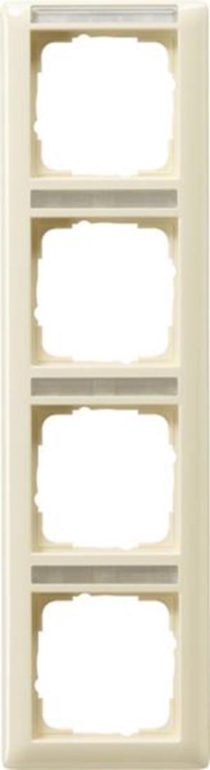 Gira Abdeckrahmen 4f senkr. BSF Gira Standard 55 Cremeweiß