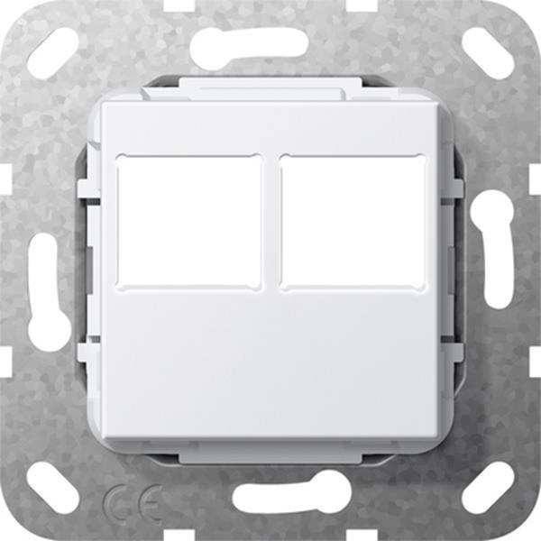 Gira MJ 2f LexCom-Buchse Abdeckung Reinweiß