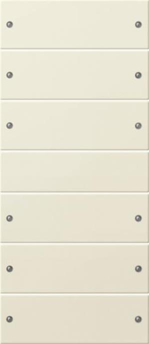 Gira Wippenset 6f (3+3) System 55 Cremeweiß(lack.)