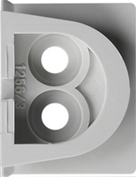 Gira Adapter Ltg.einf. 2f WG AP Grau