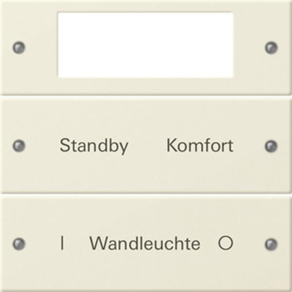 Gira Wippenset 2f Plus beschr. System 55 Cremeweiß(lack.)