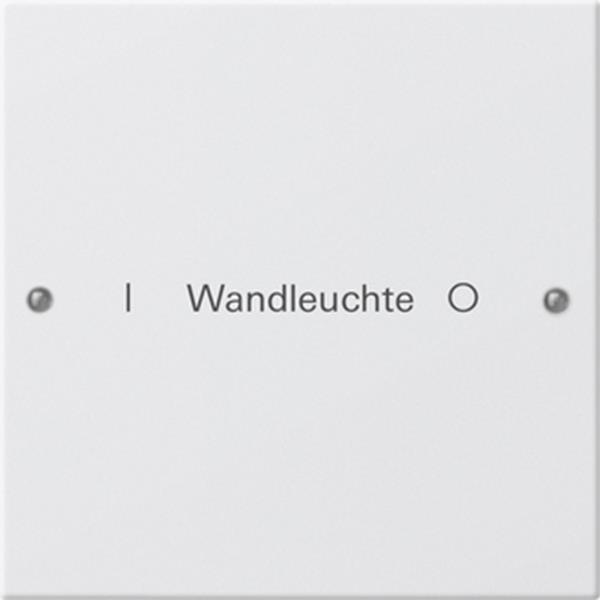 Gira Wippenset 1f beschr. System 55 Reinweiß m(lack.)