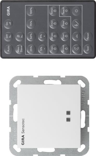 Gira Sensotec + Fernbedienung System 55 Reinweiß