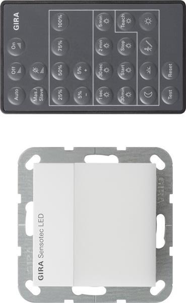 Gira Sensotec LED + Fernbedienung System 55 Reinweiß
