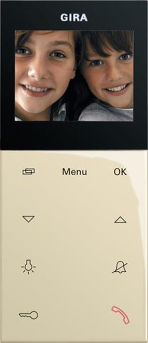 Gira Wohnungsstation Video Aufputz Plus System 55 Cremeweiß