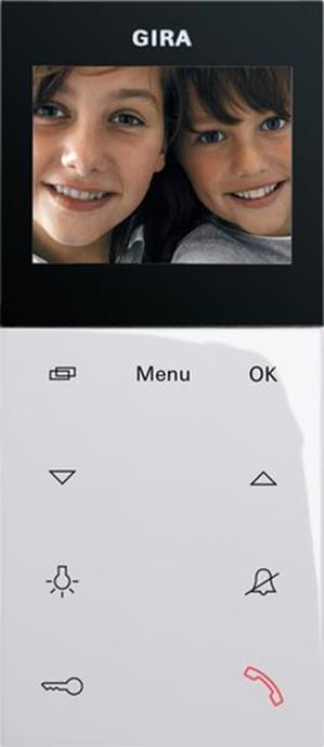 Gira Wohnungsstation Video Aufputz Plus System 55 Reinweiß