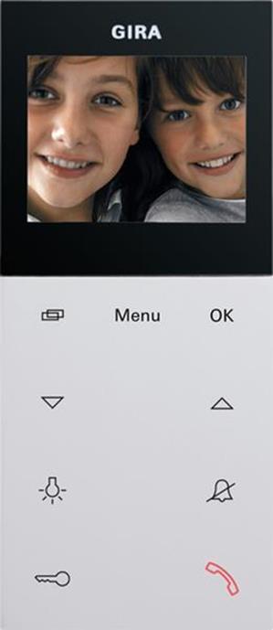 Gira Wohnungsstation Video Aufputz Plus System 55 Reinweiß m