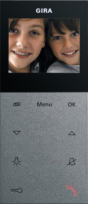 Gira Wohnungsstation Video Aufputz Plus System 55 F Alu