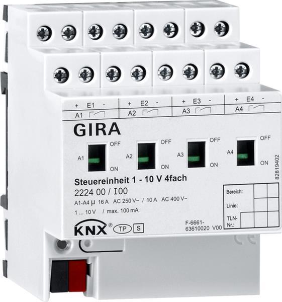 Gira Steuereinheit 1 - 10 V 4f Hand KNX