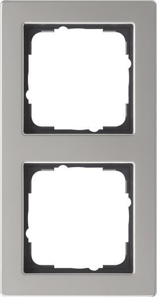 Gira Abdeckrahmen 2f Gira E2 Edelstahl