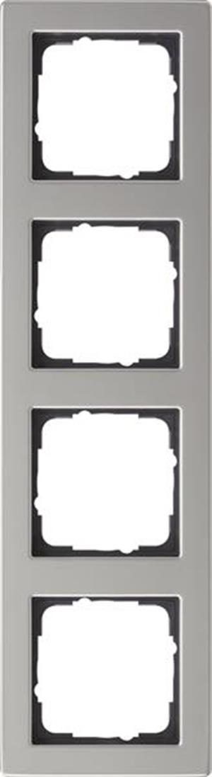 Gira Abdeckrahmen 4f Gira E2 Edelstahl