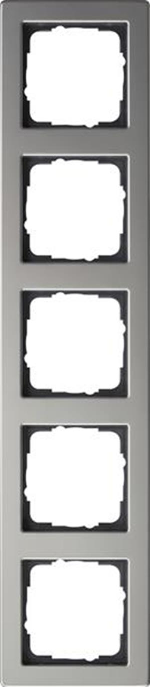 Gira Abdeckrahmen 5f Gira E2 Edelstahl