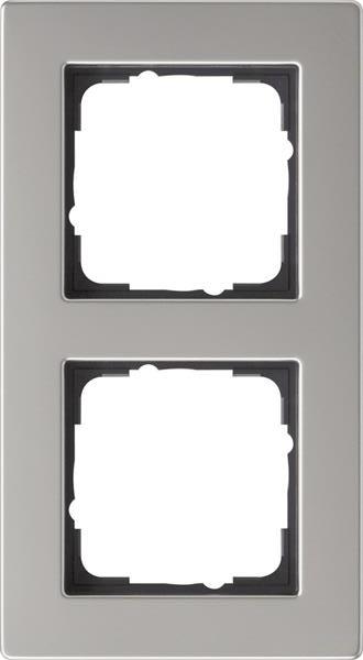Gira Abdeckrahmen 2f flach Gira E2 Edelstahl