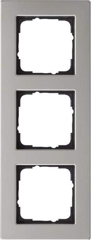 Gira Abdeckrahmen 3f flach Gira E2 Edelstahl