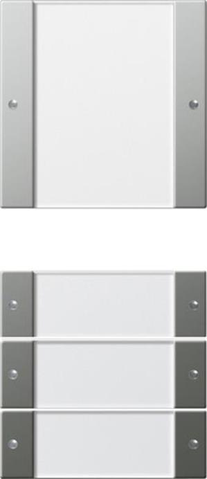 Gira Wippenset 4f (1+3) BSF System 55 Klar/Edelstahl