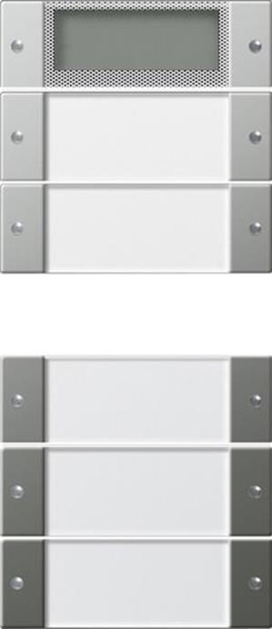 Gira Wippenset 5f Plus (2+3) BSF System 55 Klar/Edelstahl