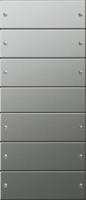 Gira Wippenset 6f (3+3) System 55 Edelstahl