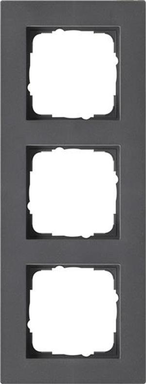 Gira Abdeckrahmen 3f flach Gira E2 Anthrazit