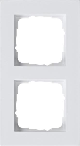 Gira Abdeckrahmen 2f flach Gira E2 Reinweiß m