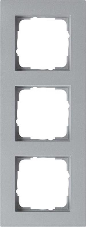 Gira Abdeckrahmen 3f flach Gira E2 F Alu