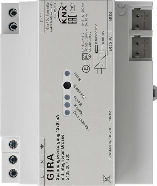 Gira Spannungsvers. 1280 mA Drossel OneKNX REG