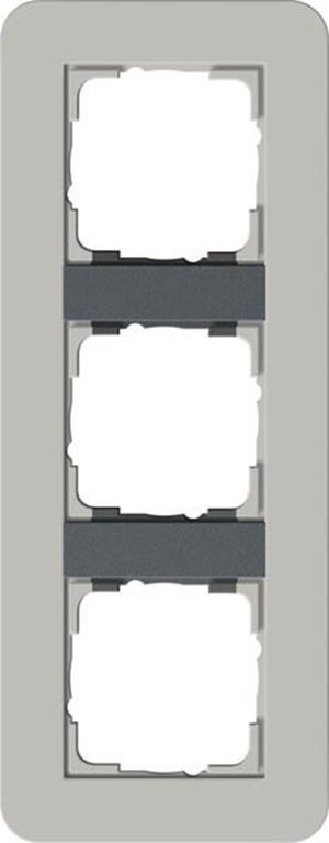 Gira Abdeckrahmen 3f Gira E3 Grau/Anthrazit