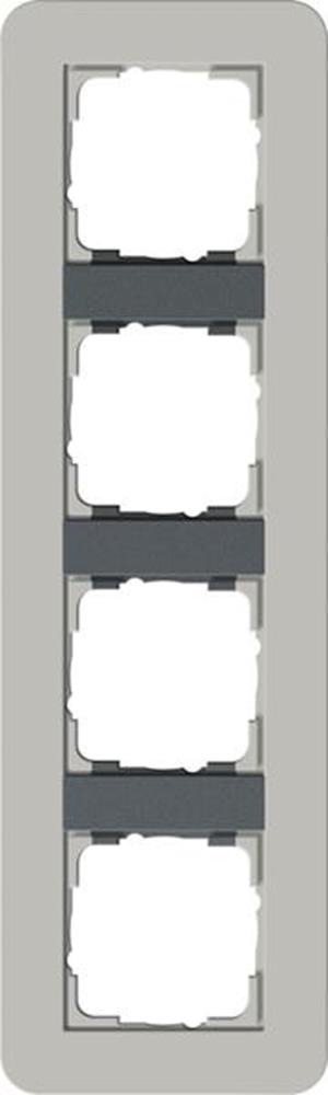 Gira Abdeckrahmen 4f Gira E3 Grau/Anthrazit