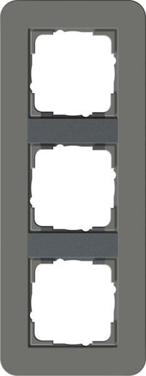 Gira Abdeckrahmen 3f Gira E3 Dklgrau/Anthrazit