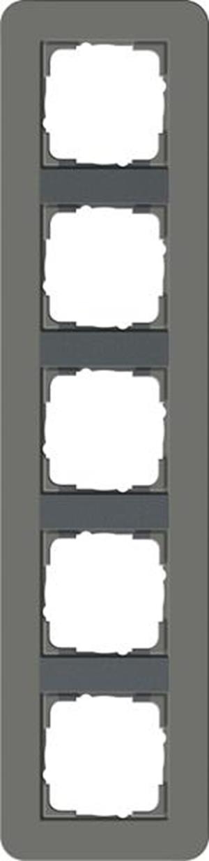 Gira Abdeckrahmen 5f Gira E3 Dklgrau/Anthrazit