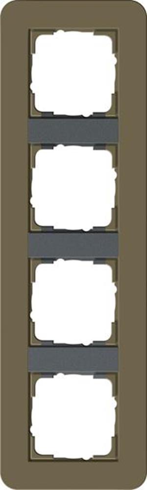 Gira Abdeckrahmen 4f Gira E3 Umbra/Anthrazit