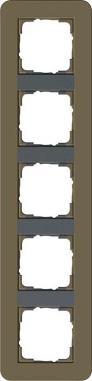 Gira Abdeckrahmen 5f Gira E3 Umbra/Anthrazit