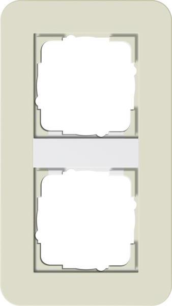 Gira Abdeckrahmen 2f Gira E3 Sand/Reinweiß