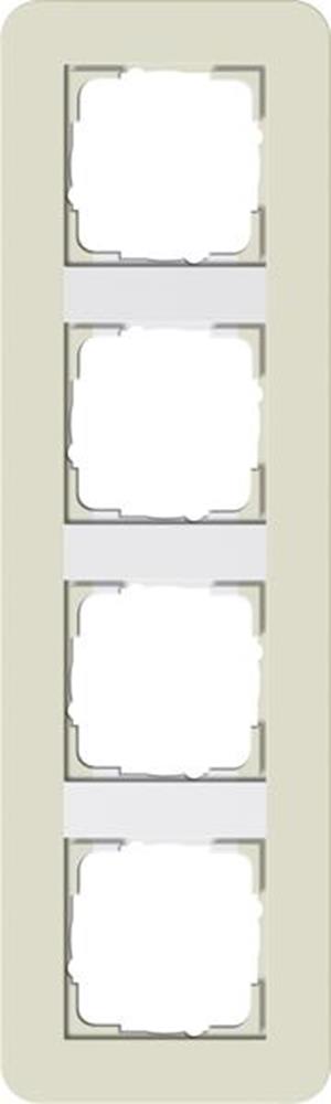 Gira Abdeckrahmen 4f Gira E3 Sand/Reinweiß