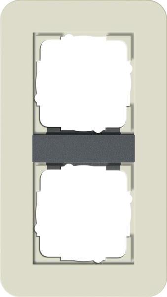 Gira Abdeckrahmen 2f Gira E3 Sand/Anthrazit